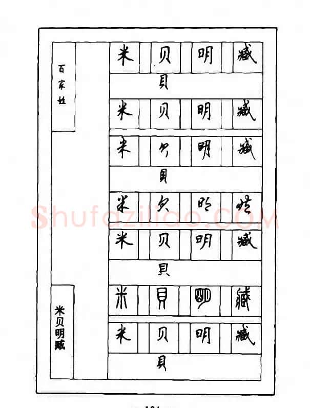 钢笔七体字帖《顾仲安书百家姓》 | 硬笔书法字帖