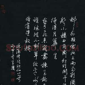 唐玉庆 硬笔行书作品《欧阳修词临江仙一首》图片欣赏