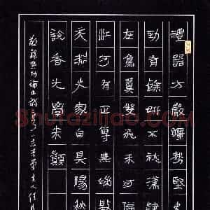 任行志 硬笔硬笔隶书作品《启功论书诗二首》图片欣赏