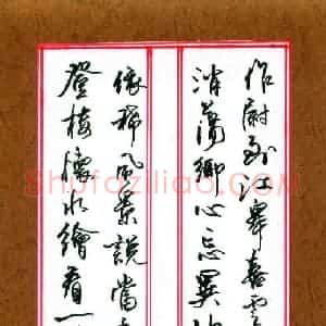 程柳初 硬笔行书作品《清程芾题如皋水绘园》图片欣赏