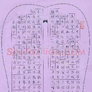 许坚 硬笔楷书作品《苏东坡诗》图片欣赏