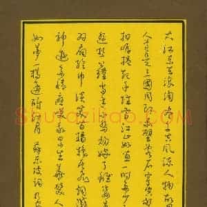 石乃安 硬笔草书作品《苏东坡词》图片欣赏