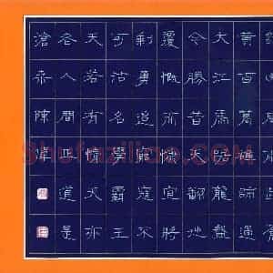 陈伟 硬笔隶书作品《毛泽东诗》图片欣赏