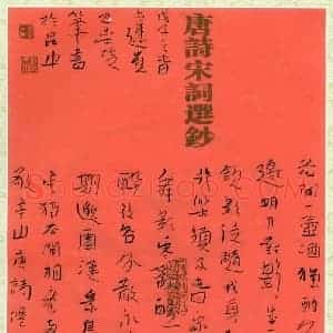 李忠燊 硬笔行书作品《李白诗二首》图片欣赏