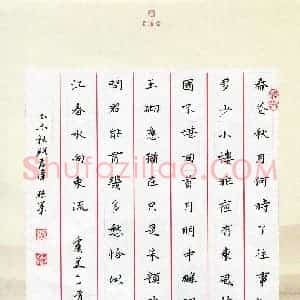 路孝伟(成人组)硬笔书法大赛 入围作品选登图片欣赏