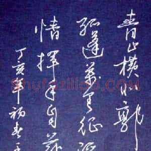 王学升 硬笔行书作品《李白诗一首》图片欣赏