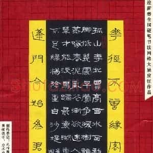 王国灵 硬笔隶书作品《白居易诗一首》图片欣赏