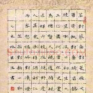 章亚生(成人组)硬笔书法大赛 入围作品选登图片欣赏