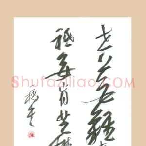 吴一桥 硬笔行草作品《五言诗句》图片欣赏
