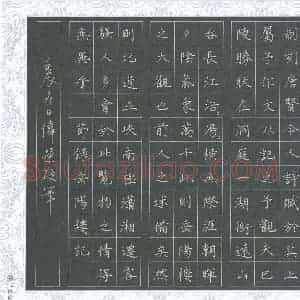 费伟荣 硬笔楷书作品《节录岳阳楼记》图片欣赏