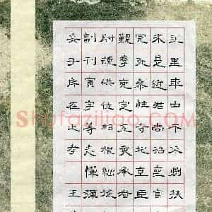 王梦雨(少儿组 12岁 铜奖)硬笔书法大赛 获奖作品图片欣赏