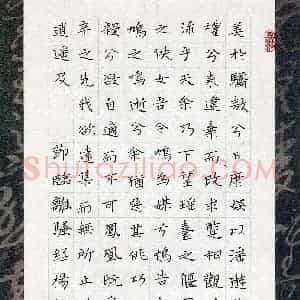 杨帆笑语(少儿组 9岁 铜奖)硬笔书法大赛 获奖作品图片欣赏