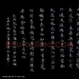 王灵善 硬笔楷书作品《苏轼词永遇乐》图片欣赏