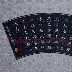 石斓 硬笔楷书作品《曹操诗龟虽寿》图片欣赏
