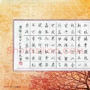 韦兆阳(少儿组 10岁 铜奖)硬笔书法大赛 获奖作品图片欣赏