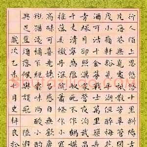 史梓良(少儿组 13岁 金奖)硬笔书法大赛 获奖作品图片欣赏