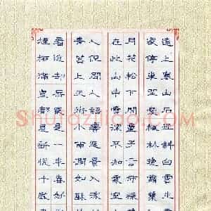 扈新悦(少儿组 10岁 铜奖)硬笔书法大赛 获奖作品图片欣赏