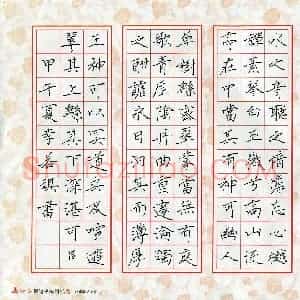 李若琪(少儿组 12岁 铜奖)硬笔书法大赛 获奖作品图片欣赏