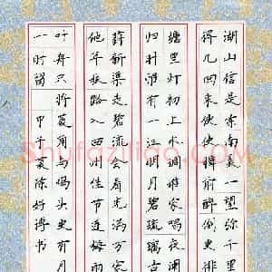 陈好博(少儿组 12岁 铜奖)硬笔书法大赛 获奖作品图片欣赏