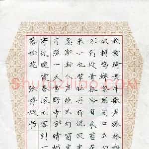 张梓旋(少儿组 11岁 铜奖)硬笔书法大赛 获奖作品图片欣赏