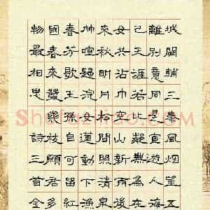 金梦薇(少儿组 12岁)硬笔书法大赛 入围作品选登图片欣赏