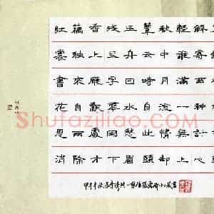 孙露晴(少儿组 12岁 铜奖)硬笔书法大赛 获奖作品图片欣赏