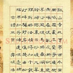齐琨浩(少儿组 11岁)硬笔书法大赛 入围作品选登图片欣赏