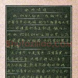 黄豆(少儿组 10岁)硬笔书法大赛 入围作品选登图片欣赏