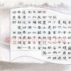 谢雨晴(少儿组 11岁 铜奖)硬笔书法大赛 获奖作品图片欣赏