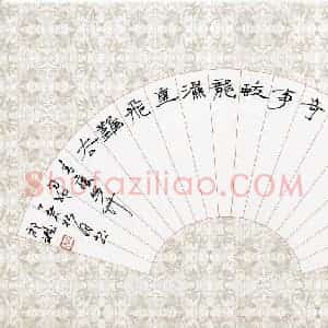 祁斌 硬笔隶书作品《青藤写竹句》图片欣赏
