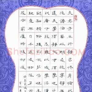 李志勇 硬笔隶书作品《诸葛亮诫子篇》图片欣赏