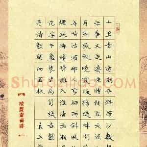 袁玉馨(少儿组 14岁)硬笔书法大赛 入围作品选登图片欣赏