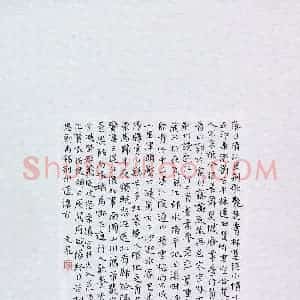 黄文泉 硬笔楷书作品《刘禹锡荆州道中怀古》图片欣赏