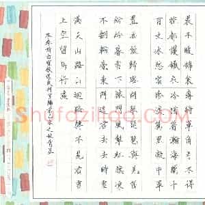青星(少儿组 15岁)硬笔书法大赛 入围作品选登图片欣赏