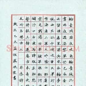 蔡依宸(少儿组 11岁)硬笔书法大赛 入围作品选登图片欣赏