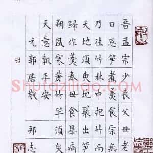 许邦志 硬笔楷书作品《元郭居敬》图片欣赏
