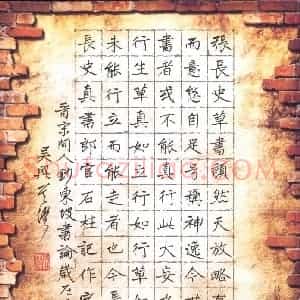 吴伟 硬笔楷书作品《东坡书论》图片欣赏