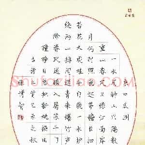 张博智(少儿组 11岁)硬笔书法大赛 入围作品选登图片欣赏