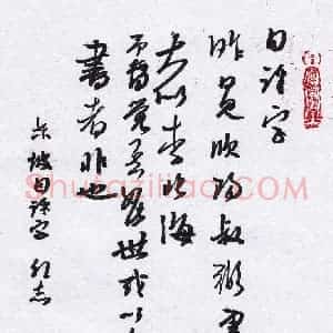 许邦志 硬笔行书作品《芥子园画谱一则》图片欣赏