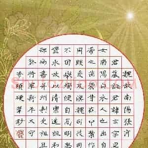 李硕(少儿组 11岁)硬笔书法大赛 入围作品选登图片欣赏