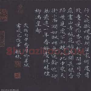 刘振林 硬笔楷书作品《唐诗选抄》图片欣赏