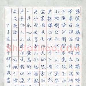 袁姜子辉(少儿组 10岁)硬笔书法大赛 入围作品选登图片欣赏