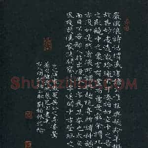 刘振林 硬笔楷书作品《人间词话二则》图片欣赏