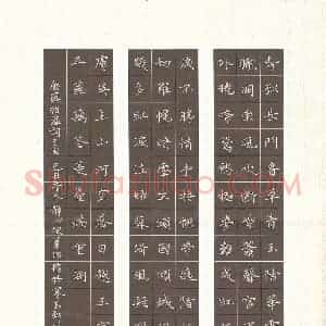 张旗 硬笔楷书作品《薛昭蕴词二首》图片欣赏