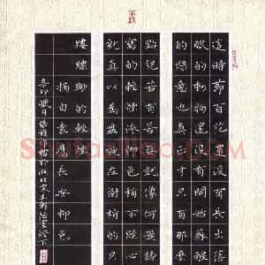 张旗 硬笔楷书作品《袁鹰长安柳色选摘》图片欣赏