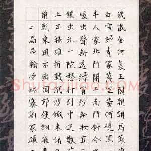 刘家硕(少儿组 11岁)硬笔书法大赛 入围作品选登图片欣赏