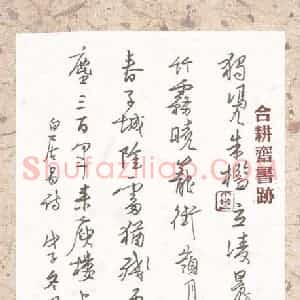 欧阳荷庚 硬笔行草作品《白居易诗》图片欣赏