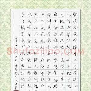 马歇尔(少儿组 8岁 铜奖)硬笔书法大赛 获奖作品图片欣赏
