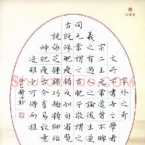 张旗 硬笔楷书作品《古今书评节录》图片欣赏
