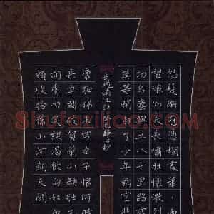 张旗 硬笔楷书作品《岳飞词满江红》图片欣赏